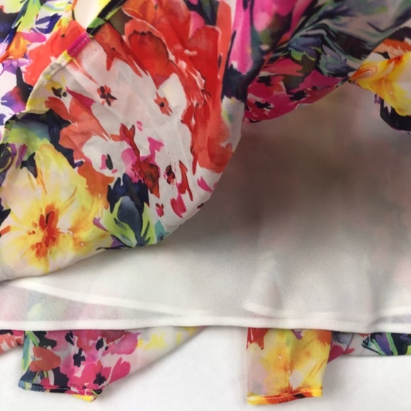 🎉CCO Ralph Lauren floral bright tiered mini dress - Picture 5 of 8